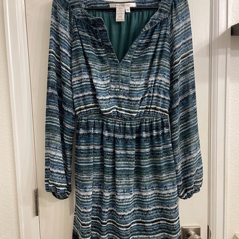 Max Studio Striped Mini Dress